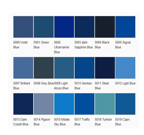 navy blue pantone color chart.